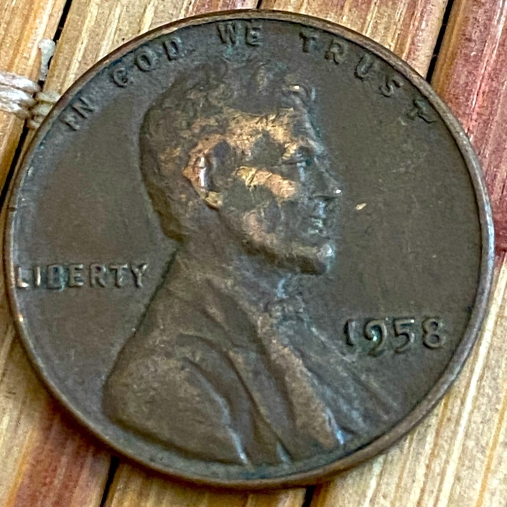 Vintage 1958 Lincoln One Cent